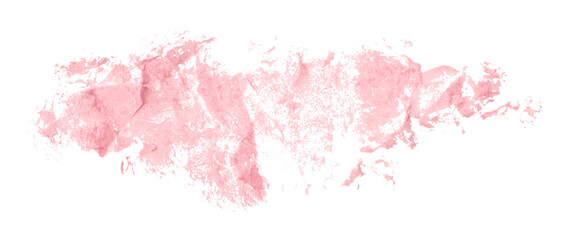 Shiny pink brush watercolor painting isolated on transparent background. watercolor png