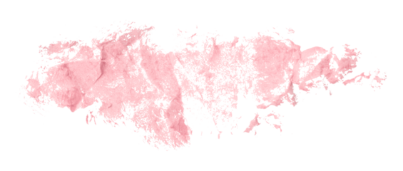 Shiny pink brush watercolor painting isolated on transparent background. watercolor png