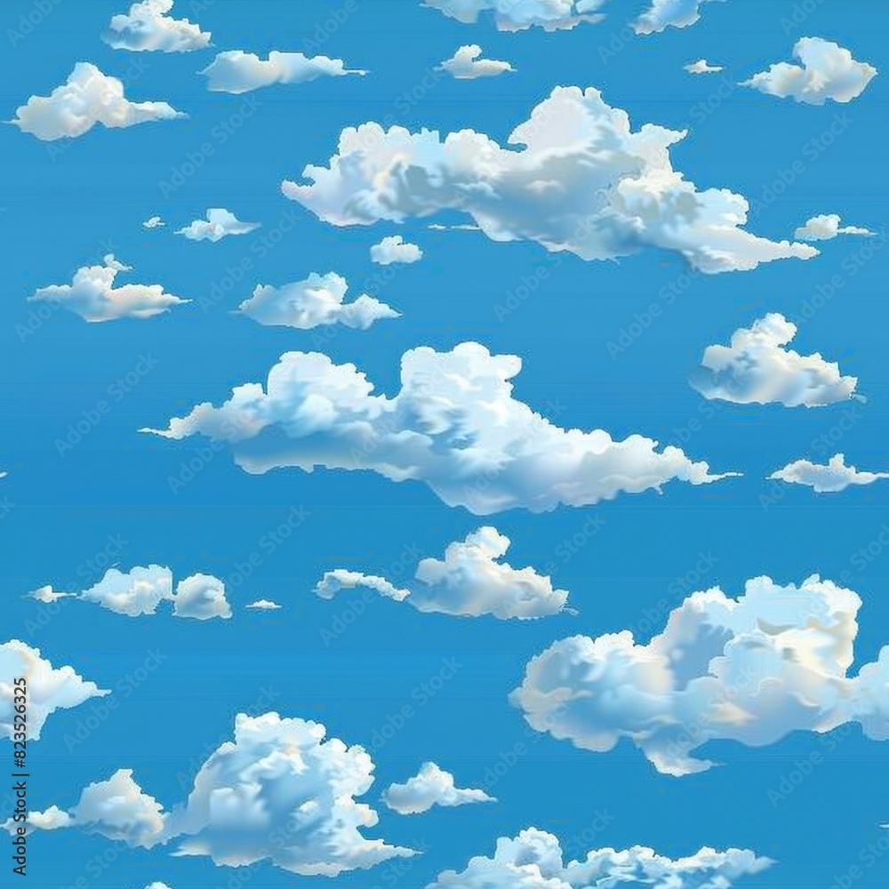 Poster A bunch of clouds in the sky. Suitable for various projects