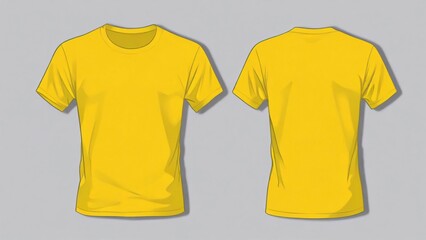 vector background illustration of plain t-shirt front and back