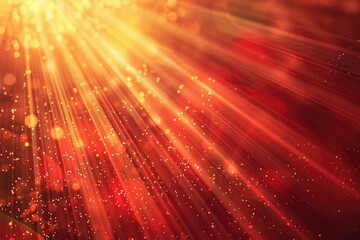 Fototapeta premium A vibrant sun shining against a red backdrop, suitable for various design projects