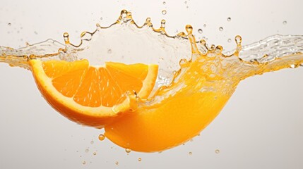 squeezed orange juice, with condensation droplets clinging to the sides, 