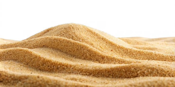 sand on transparent background