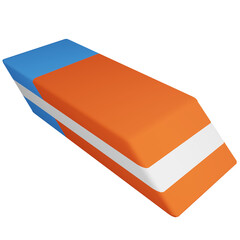 Cute And Attractive Eraser Stationery 3D Icon