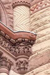 Colonial architectural feature of Old City Hall building, Toronto, Canada