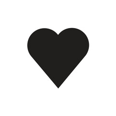 Heart icon in trendy flat design.