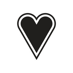 Flat Love icon symbol vector Illustration.