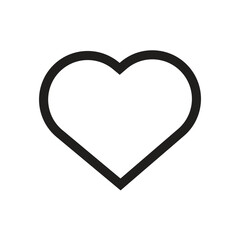 Love icon in flat style with background.