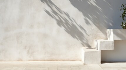textured white wall with contrasting shadows 