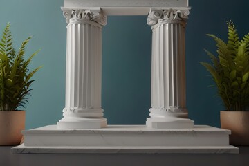 Obraz premium Column, illustration 