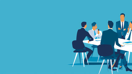 Business training web banner vector image