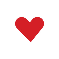 Love icon in trendy flat design.