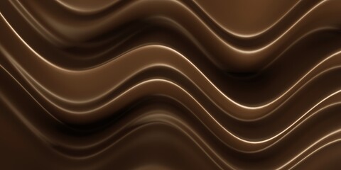 Hot chocolate waves texture. Tasty delicious liquid hot cocoa lava background