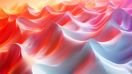 abstract background with colorful 3d waves, wallpaper, business background 