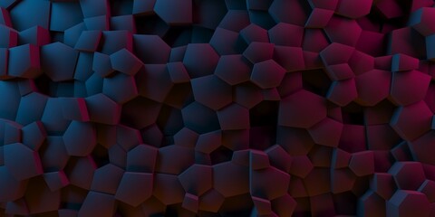 Abstract dark black geometric background. Fragmented surface