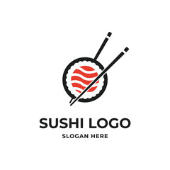 sushi logo design concept idea for restaurant