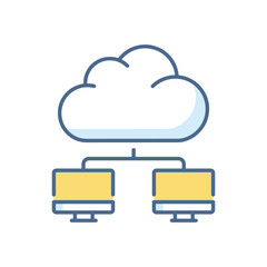 Cloud Computing vector icon