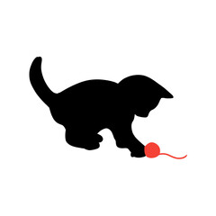 Black cat silhouette 