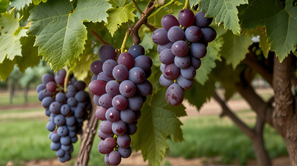 grapes in vineyard