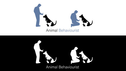 Animals Behaviorist Trainer Gaurd Logo Animal care logo