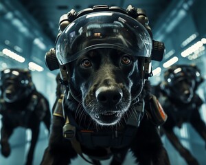 Document a canine unit training to detect explosives