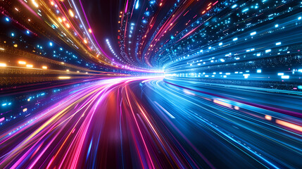 Fototapeta premium Abstract speed technology concept background vector image