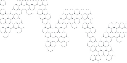 Abstract background with lines. Modern simple style hexagonal graphic concept. Background with hexagons.