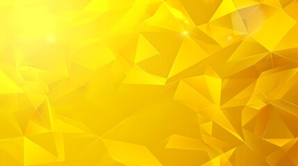 Captivating Geometric Abstract Background with Copyspace and Rule of Thirds Composition in Vibrant Yellow Hues
