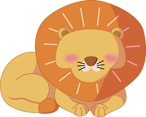 Faceless Lion Character Illustration