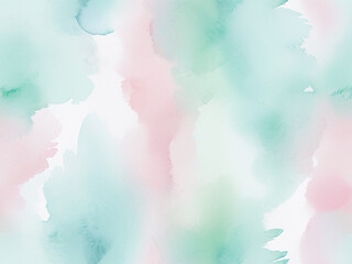 Soft Pink and Green Watercolor Background