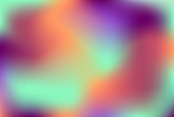 Bright purple peach mauve jade pattern. Spring fruit label cover advertisement post flyer card.  Abstract summer holiday mint apricot lilac background. Mauve orange violet azure gradient banner.