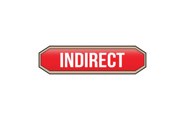 Indirect red ribbon label banner.