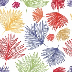 seamless pattern with leaves