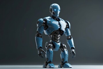 a futuristic AI robot with artificial intelligence, a glimpse into the future of robotics.