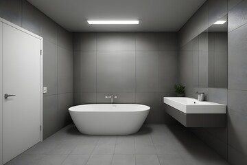 Modern bathroom interior