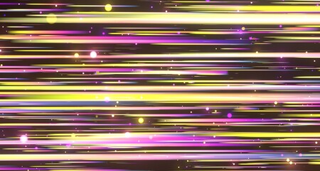 Neon light wave background, 3d Rendering