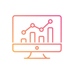 Online Trends vector icon