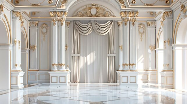 3D rendering standing poch