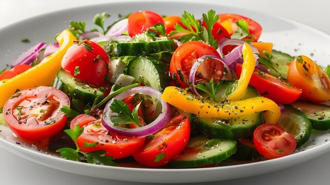 Fresh Greek Salad Photography A Taste of Mediterranean Culture and Nutrition