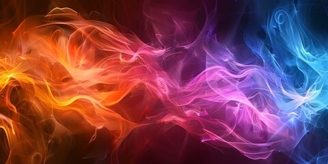 Fototapeta premium Vibrant abstract design symbolizing growth and potential inspired by technology and diversity. Concept Technology, Diversity, Growth, Potential, Abstract Design