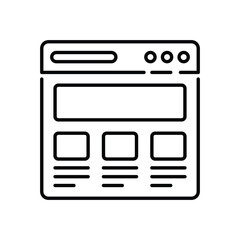 Website vector icon