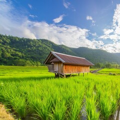 Obraz premium house in the mountains