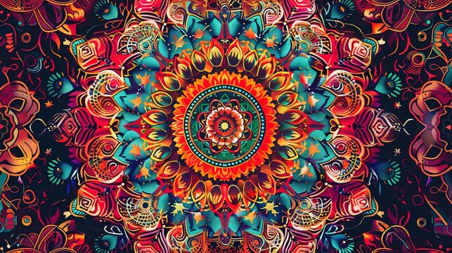 mandela pattern wallpaper