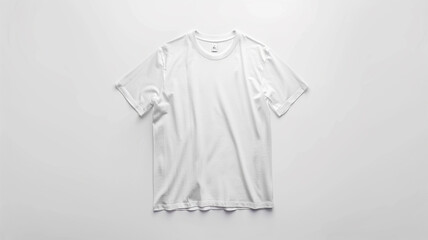 White T-shirt mockup on white background.