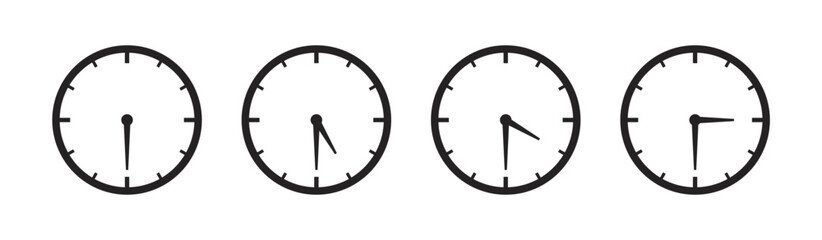 clock logo icon, clock vector