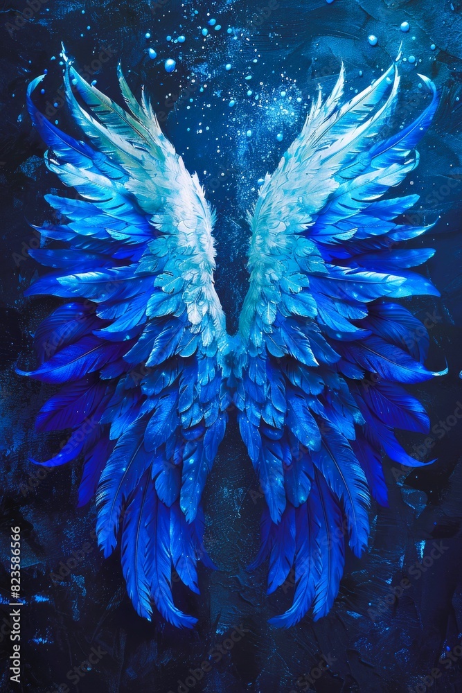 Canvas Prints background with wings