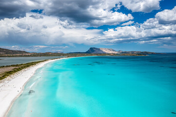 Aerial View of San Teodoro, Province of Sassari, Sardinia