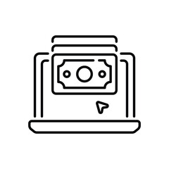 Online Earning vector icon