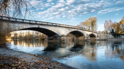 Pont qui traverse la Marne Ã  Champigny sur Marne - 