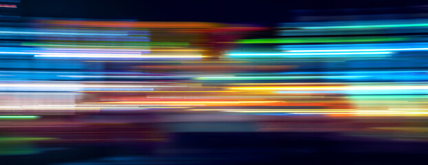 Multicolor light trails © Roberto Sorin